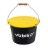 Ведро для прикормки VABIK Black 13л	
