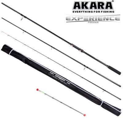 Удилище штекерное угольное фидерное 3 колена Akara Experience Feeder TX-30, (тест 50-100-150 гр.), 3.3 м