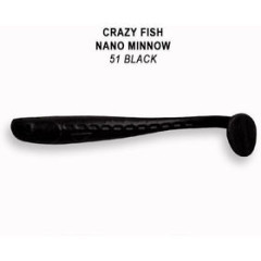 Силиконовая приманка Crazy Fish Nano Minnow 1.1" 68-27-51-6 / 27 мм/ Кальмар (16 шт.)