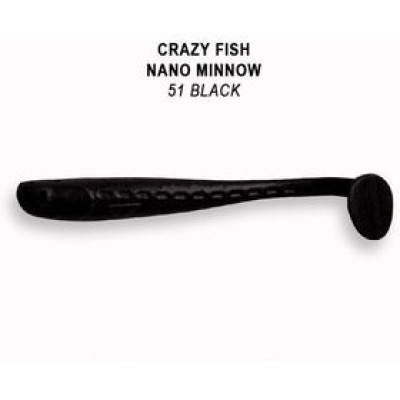 Силиконовая приманка Crazy Fish Nano Minnow 1.1" 68-27-51-6 / 27 мм/ Кальмар (16 шт.)