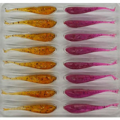 Силиконовая приманка Crazy Fish Glider 1.2" 70-30-12/32-5 / Чеснок / 30 мм (16шт.)