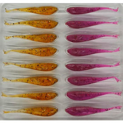 Силиконовая приманка Crazy Fish Glider 1.2" 70-30-12/32-5 / Чеснок / 30 мм (16шт.)