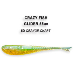 Силиконовая приманка Crazy Fish Glider 2.2" 35-55-5d-6 / Кальмар / 55 мм (10шт.)