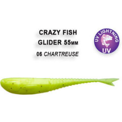 Силиконовая приманка Crazy Fish Glider 2.2" 35-55-6-6 / Кальмар / 55 мм (10шт.)