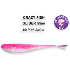Силиконовая приманка Crazy Fish Glider 2.2" 35-55-9d-6 / Кальмар / 55 мм (10шт.)