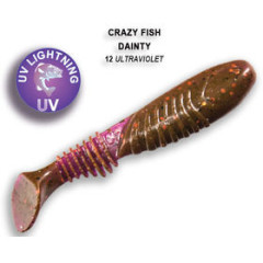 Силиконовая приманка Crazy Fish Dainty 3.3" 25-85-12-6 / Кальмар / 85 мм (6 шт.)