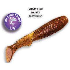 Силиконовая приманка Crazy Fish Dainty 3.3" 25-85-32-6 / Кальмар / 85 мм (6 шт.)