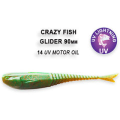 Силиконовая приманка Crazy Fish Glider 3.5" 36-90-14-6 / Кальмар / 90 мм (8 шт.)
