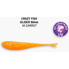 Силиконовая приманка Crazy Fish Glider 3.5" 36-90-18-6 / Кальмар / 90 мм (8 шт.)