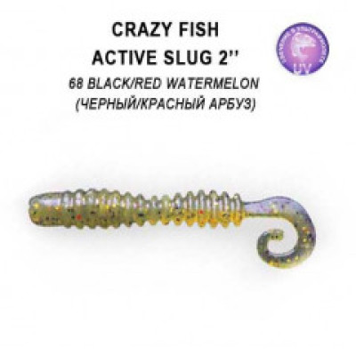 Силиконовая приманка Crazy Fish Active Slug 2 / 29-50-68-6 / Кальмар / 50мм (10 шт.)