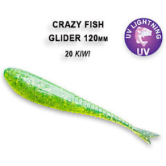 Силиконовая приманка Crazy Fish Glider 5" 37-120-20-6 / Кальмар /120 мм/  (6 шт.)