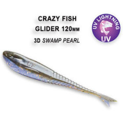Силиконовая приманка Crazy Fish Glider 5" 37-120-3d-6 / Кальмар /120 мм/  (6 шт.)