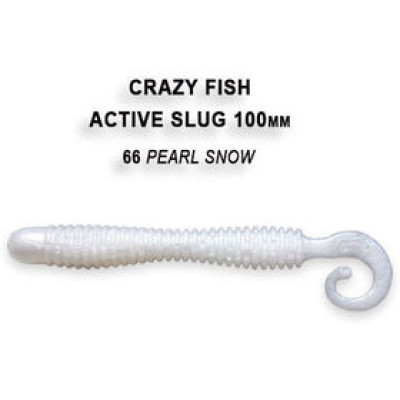 Силиконовая приманка Crazy Fish Active Slug 4 / 31-100-66-6 / Кальмар / 100мм (6 шт.)