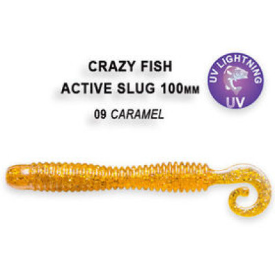Силиконовая приманка Crazy Fish Active Slug 4 / 31-100-9-6 / Кальмар / 100мм (6 шт.)