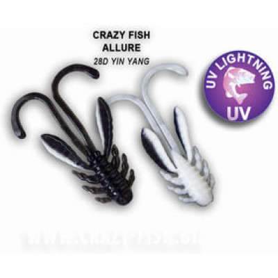 Силиконовая приманка Crazy Fish Allure 1,6 / 23-40-28d-6 / Кальмар / 40мм (8 шт.)