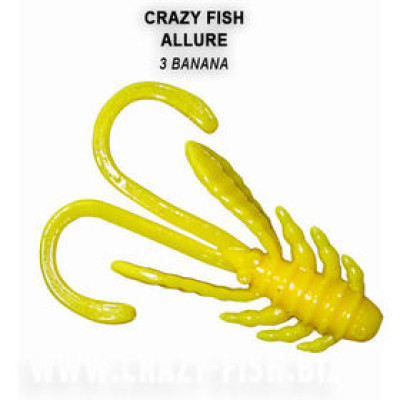 Силиконовая приманка Crazy Fish Allure 1,6 / 23-40-3-6 / Кальмар / 40мм (8 шт.)