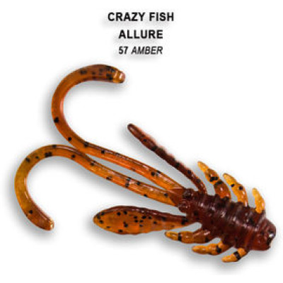 Силиконовая приманка Crazy Fish Allure 1,6 / 23-40-57-6 / Кальмар / 40мм (8 шт.)