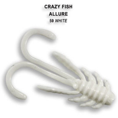 Силиконовая приманка Crazy Fish Allure 1,6 / 23-40-59-6 / Кальмар / 40мм (8 шт.)