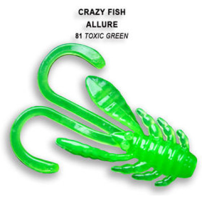 Силиконовая приманка Crazy Fish Allure 1,6 / 23-40-81-6 / Кальмар / 40мм (8 шт.)