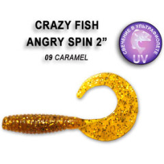 Силиконовая приманка Crazy Fish "Angry spin 2" 21-45-9-6 / Кальмар / 45мм (8 шт.)