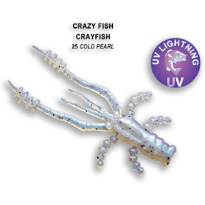 Силиконовая приманка Crazy Fish Crayfish 1.8" 26-45-25-6 / Кальмар / 45 мм (8 шт.)