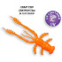 Силиконовая приманка Crazy Fish Crayfish 3" 34-75-64-6 / Кальмар / 75 мм (7 шт.)