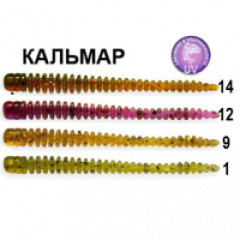 Силиконовая приманка Crazy Fish Cruel leech 2.2" 8-55-М53-6 / Кальмар / 55 мм (8 шт.)
