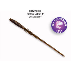 Силиконовая приманка Crazy Fish Cruel leech 4" 41-100-26-6 / Кальмар / 100 мм (7 шт.)