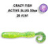 Силиконовая приманка Crazy Fish Active Slug 2 / 29-50-20-6 / Кальмар / 50мм (10 шт.)