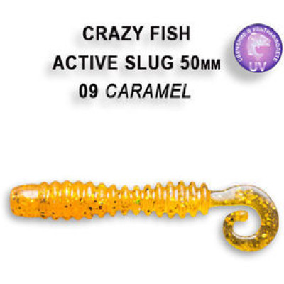 Силиконовая приманка Crazy Fish Active Slug 2 / 29-50-9-6 / Кальмар / 50мм (10 шт.)
