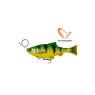 Приманка мягкая Savage Gear 4D Line Thru Pulse Tail Roach (18см 90г) SS Firetiger