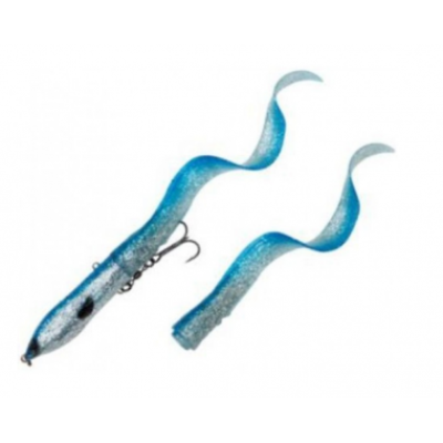 Приманка мягкая Savage Gear 3D Hard Eel 2+1 (17см 50 г) Blue Silver