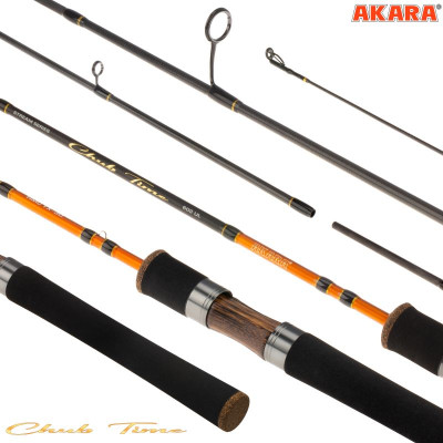 Спиннинг штекерный Akara Chub Time TX-30. уголь, (тест 1.2-7), 2.13 м - фото, цена в Интернет-магазин товаров для рыбалки и туризма - Fishers.by