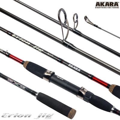 Спиннинг штекерный Akara Erion Jig TX-30. уголь, (тест 10-30), 2.70 м - фото, цена в Интернет-магазин товаров для рыбалки и туризма - Fishers.by