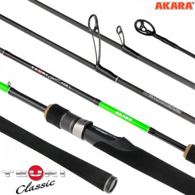 Спиннинг штекерный Akara Teuri Classic L802 TX-30. (тест 3.5-12), 2.44 м - фото, цена в Интернет-магазин товаров для рыбалки и туризма - Fishers.by