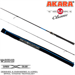 Спиннинг штекерный Akara Teuri Classic ML762 TX-30. карбон TX-30. (тест 5,5-17,5), 2.3 м