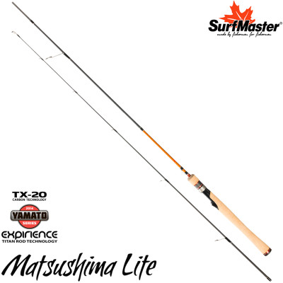 Спиннинг Surf Master Yamato Series Matsushima Lite, уголь, (тест 2-7), 2.1 м - фото, цена в Интернет-магазин товаров для рыбалки и туризма - Fishers.by