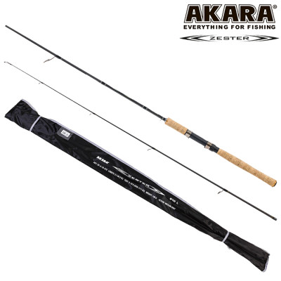 Спиннинг штекерный Akara Zester IM7, уголь, (тест 10-30), 2.4 м - фото, цена в Интернет-магазин товаров для рыбалки и туризма - Fishers.by