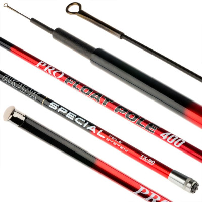 Удилище телескопическое Akara Float Pole, без колец, уголь, (тест 15-35 гр.), 6 м - фото, цена в Интернет-магазин товаров для рыбалки и туризма - Fishers.by