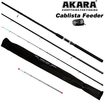 Удилище штекерное фидерное 3 колена Akara Cablista, (тест 50-100-150 г), 3.6 м - фото, цена в Интернет-магазин товаров для рыбалки и туризма - Fishers.by