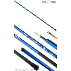 Удилище телескопическое д/с Fish2Fish Rapid Blue, без колец, стеклопластик, (тест 10-40 гр.), 6 м