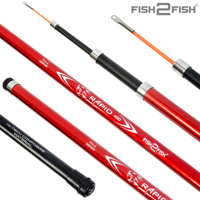Удилище телескопическое д/с Fish2Fish Rapid Fiberglas, без колец, стеклопластик, (тест 10-40 гр.), 5 м - фото, цена в Интернет-магазин товаров для рыбалки и туризма - Fishers.by