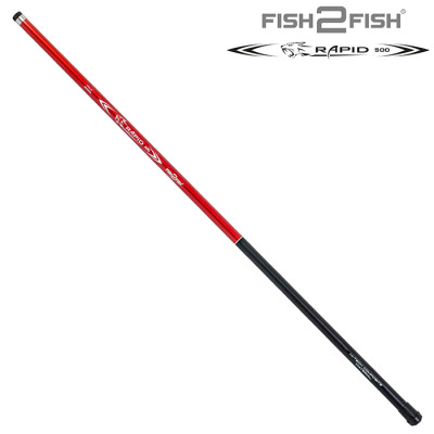 Удилище телескопическое д/с Fish2Fish Rapid Fiberglas, без колец, стеклопластик, (тест 10-40 гр.), 5 м - фото, цена в Интернет-магазин товаров для рыбалки и туризма - Fishers.by