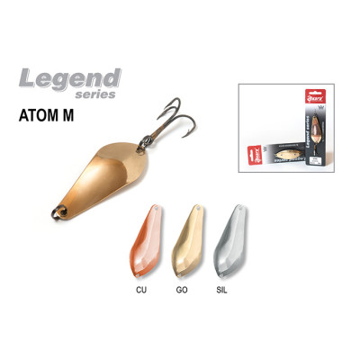 Блесна колеблющаяся Akara Legend Atom 7 см, 15 гр