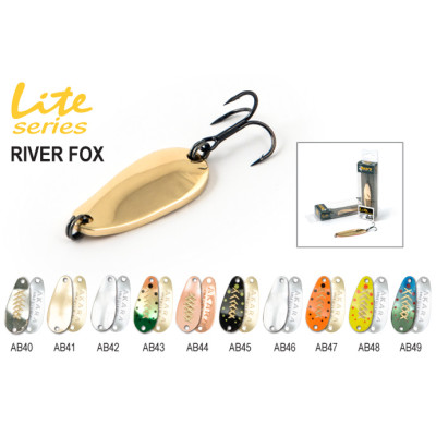 Блесна колеблющаяся Akara Lite Series River Fox 3.5 см, 4.5 гр
