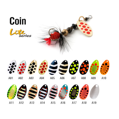 Блесна вращающаяся Akara Lite Series Coin 3 гр