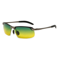 Очки BlackFox поляризационные 343-1 цв. желто/зеленый, метал. оправа