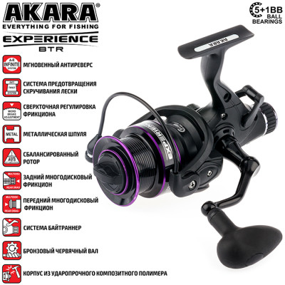 Катушка фидерная Akara Experience BTR 5000, 5 ш.п.+ 1 р.п. - фото, цена в Интернет-магазин товаров для рыбалки и туризма - Fishers.by