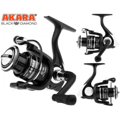 Катушка безынерционная Akara Black Diamond 1000, 6 ш.п.+ 1 р.п. - фото, цена в Интернет-магазин товаров для рыбалки и туризма - Fishers.by