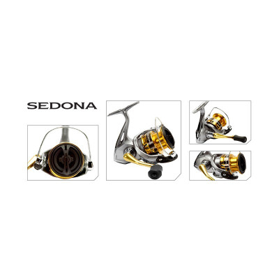 Катушка Shimano Sedona C3000FI, SEC3000FI, 3 ш.п.+1 р.п.